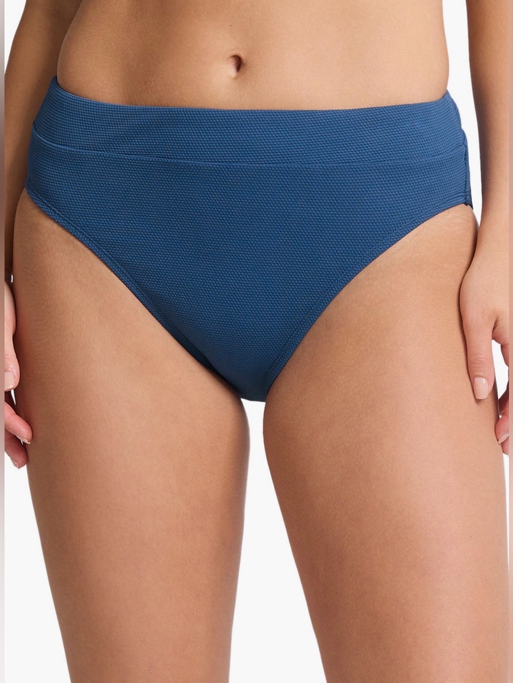 Tommy Bahama Island Cays High Waist Bikini Bottoms Indigo Tide Blue